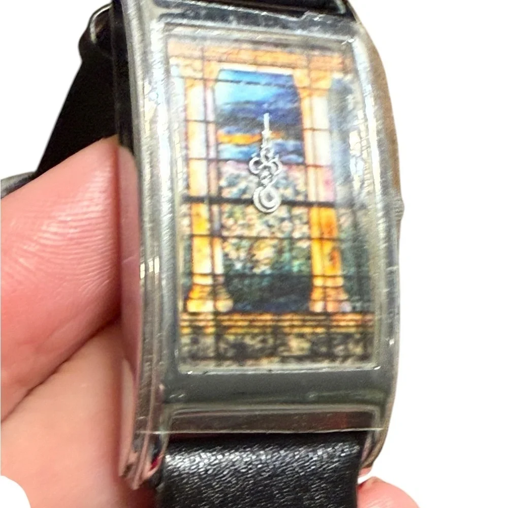 ACME Studio MORSE MUSEUM L.C. TIFFANY “Field of Lilies” Curvex Style tank Watch